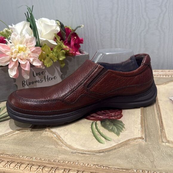 Nunn Bush Leather Slip On Loafers Brown Sz 10 - Picture 7 of 12